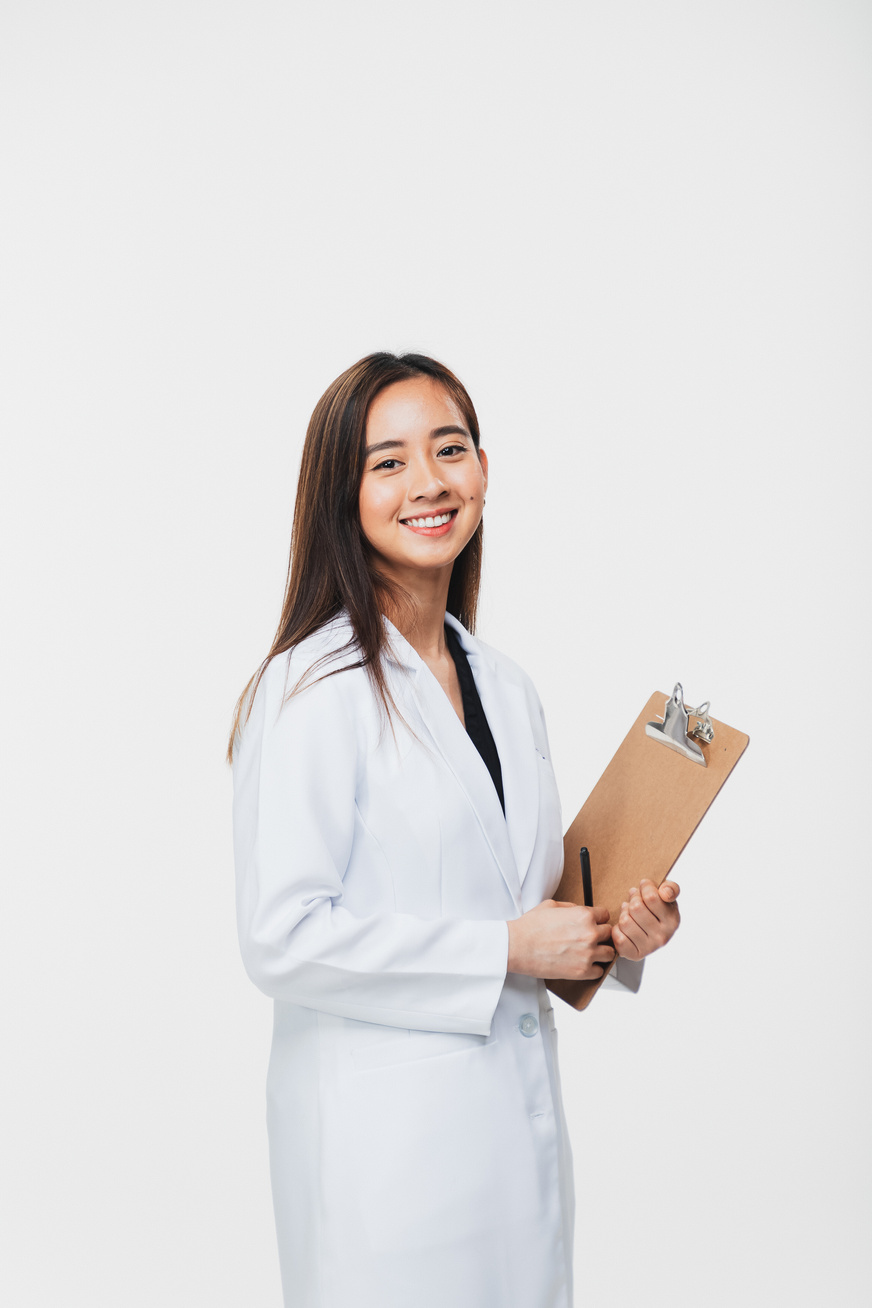 Female Doctor in White Coat