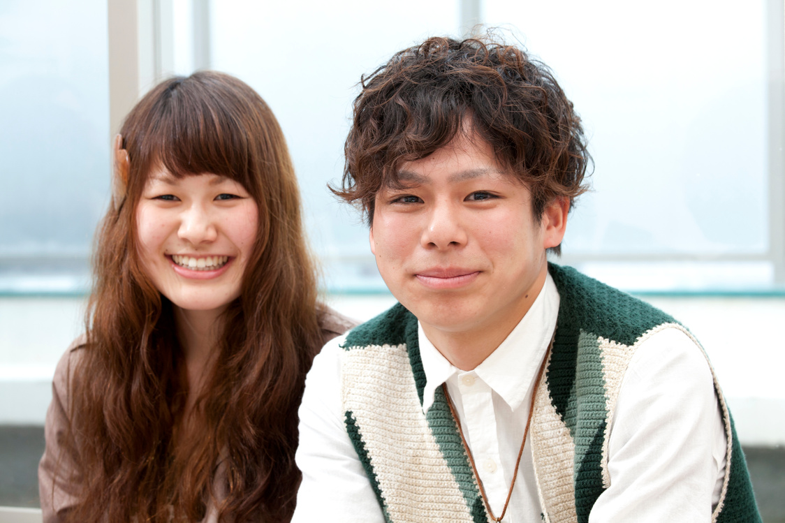 Young Japanese woman and Japanese man